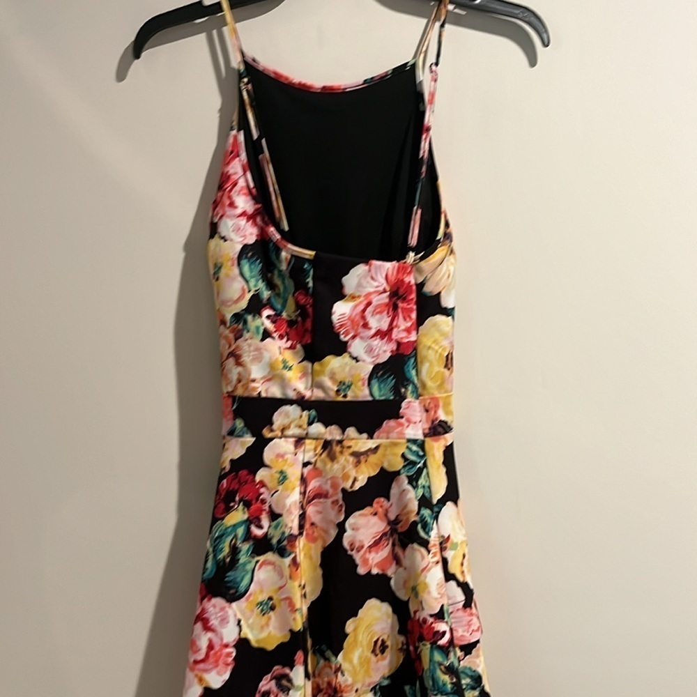 Speechless black pink yellow white floral dress. Size 13. - Picture 4 of 6